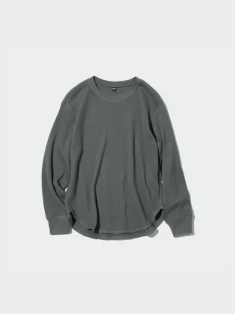 T-shirt gaufré pour femme | T-shirts manches longues