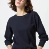 T-shirt gaufré pour femme | T-shirts manches longues