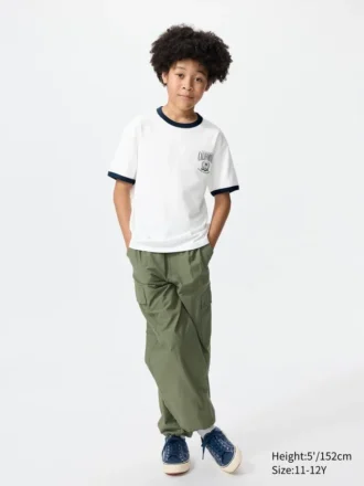 T-shirt graphique en coton AIRism pour enfants