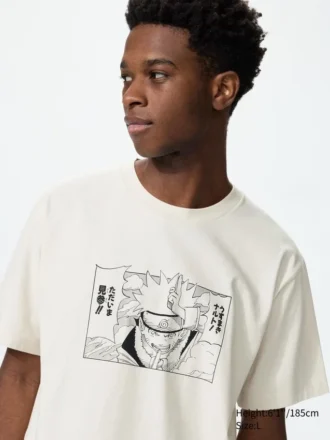 T-shirt graphique Mangas UT Shueisha 100e anniversaire pour homme | Naruto