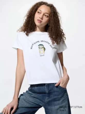 T-shirt graphique Mofusand UT pour femme