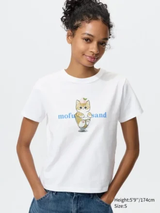 T-shirt graphique Mofusand UT pour femme
