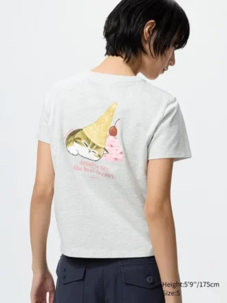 T-shirt graphique Mofusand UT pour femme