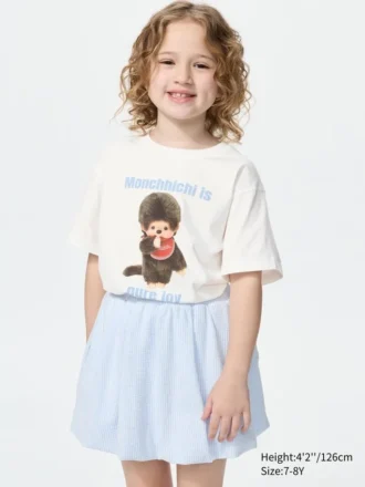 T-shirt graphique Monchhichi UT pour enfants
