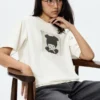 T-shirt graphique Monchhichi UT pour femme