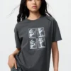 T-shirt graphique Pop Mart UT pour femme
