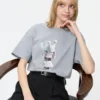 T-shirt graphique Pop Mart UT pour femme