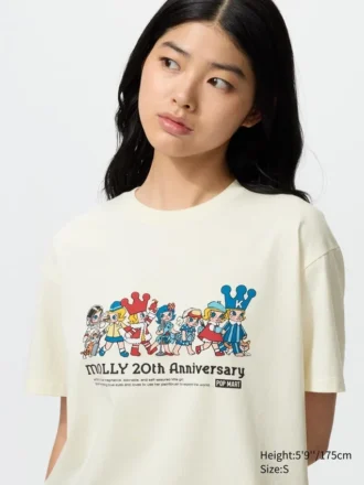 T-shirt graphique Pop Mart UT pour femme