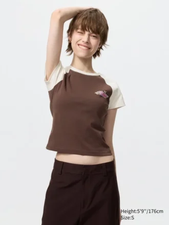 T-shirt graphique pour femme « Cheerful Characters UT »