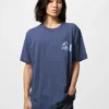 T-shirt graphique unisexe bleu Ut Ukiyo-E