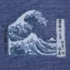 T-shirt graphique unisexe bleu Ut Ukiyo-E