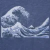 T-shirt graphique unisexe bleu Ut Ukiyo-E
