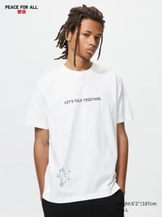 T-shirt graphique unisexe « Peace for All » | Hideki Kuriyama