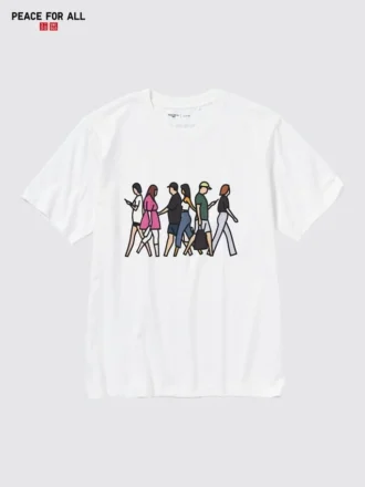 T-shirt graphique unisexe « Peace for All » | Julian Opie