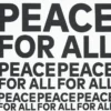 T-shirt graphique unisexe « Peace for All » | Kashiwa Sato