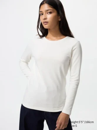 T-shirt HEATTECH en coton pour femme | Extra chaud