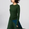 T-shirt HEATTECH en mélange de cachemire pour femme | Extra chaud
