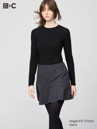 T-shirt HEATTECH en mélange de cachemire pour femme | Extra chaud