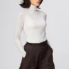 T-shirt HEATTECH en mélange de cachemire pour femme | Extra chaud | Pulls à col roulé