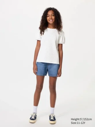 T-shirt à manches bouffantes pour enfant | Fronces