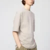 T-shirt oversize unisexe en coton AIRism | Manches courtes