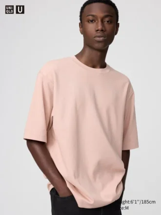 T-shirt oversize unisexe en coton AIRism | Manches courtes