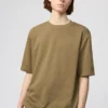 T-shirt oversize unisexe en coton AIRism | Manches courtes