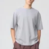 T-shirt oversize unisexe en coton AIRism | Manches courtes
