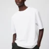 T-shirt oversize unisexe en coton AIRism | Manches courtes