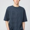 T-shirt oversize unisexe en coton AIRism à rayures