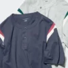 T-shirt unisexe à col Henley
