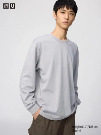 T-shirt unisexe en coton AIRism | T-shirts manches longues