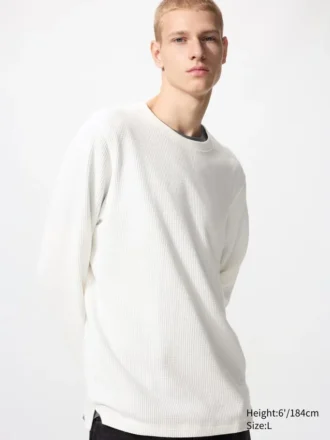 T-shirt unisexe en tissu gaufré