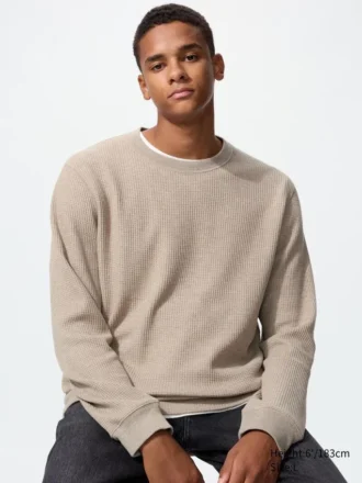 T-shirt unisexe en tissu gaufré