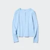 T-shirts à col henley côtelé pour femme