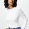 T-shirts à côtes souples pour femme | T-shirts manches longues