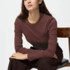 T-shirts à côtes souples pour femme | T-shirts manches longues