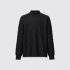 T-shirts manches longues et col montant en jersey brossé pour homme