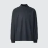 T-shirts manches longues et col montant en jersey brossé pour homme