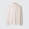T-shirts manches longues et col montant en jersey brossé pour homme