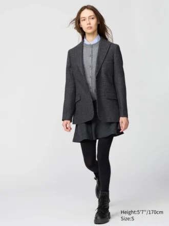 Veste ajustée en tweed pour femme Veste ajustée en tweed pour femme