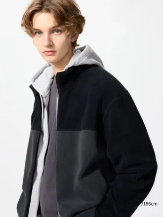 Veste polaire unisexe à fermeture éclair intégrale | Color Block
